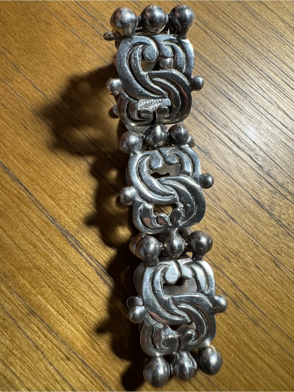 Taxco Silver Linked Knot Bracelet